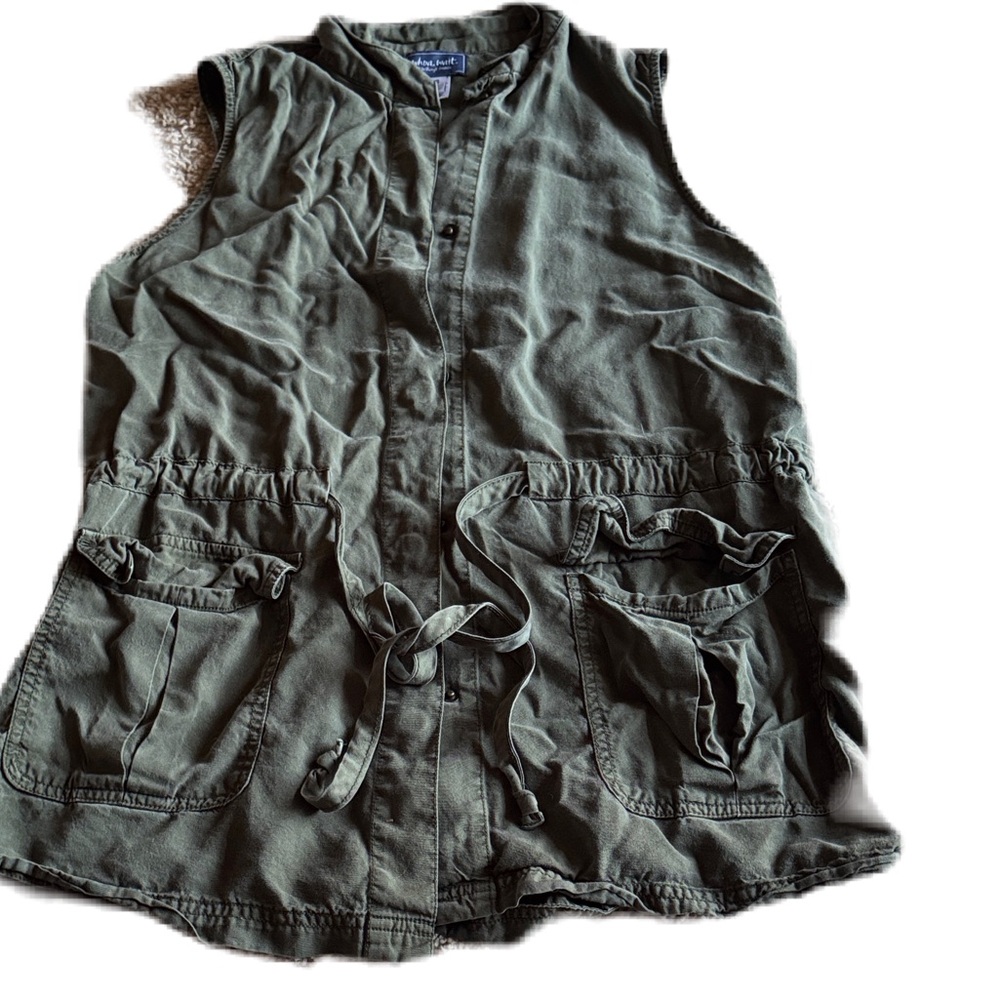 Whoa, Wait! Large Olive Green Utility Vest